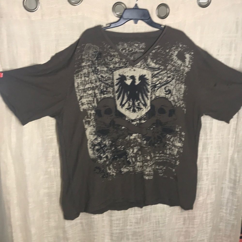 Parts skull 2XLT short sleeve shirt